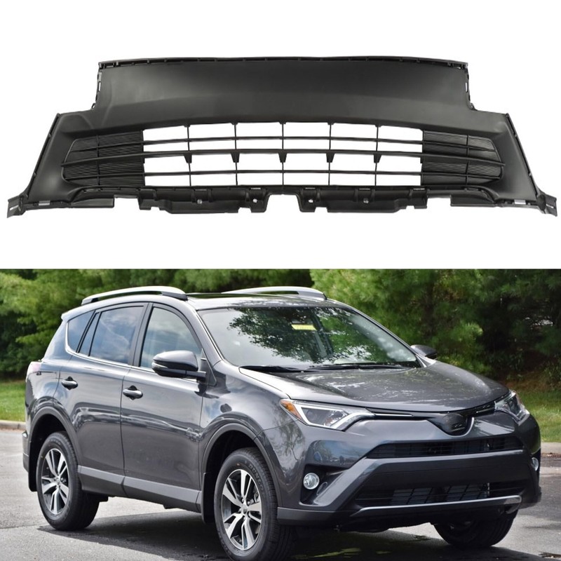 munirater Front Bumper Bar Lower Grille Textured Black Replacement for