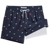 MaaMgic 5" Mens Swim Shorts with Compression Liner 4-Way Stretch