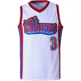 Unbranded Calvin Cambridge #3 LA Knights Men's Basketball Jersey Like Mike Movie Stitched - White XLarge