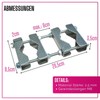 Erwin Weiß GmbH 2 x Double Pipe Clamp Steel I