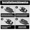 Powice Pack of 4 Euro Plug Flat, Euro Plug Flat,
