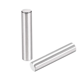 sourcing map 25Pcs 6mm X 30mm Dowel Pin 304 Stainless Steel Cylindrical Shelf Support Pin Fasten Elements Silver Tone