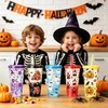 dididudi 5PCS Halloween Color Changing Cups, 710ML Iced Plastic Drink