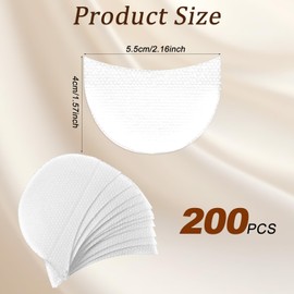 Pack of 200 eyeshadow shield protector pads, eye shadow pads, make-up tools, eye shadow stencils, eye and lip protection pads, prevents lip make-up residue