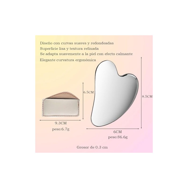 Guibell Gua Sha, Herramientas de raspado de acero inoxidable para