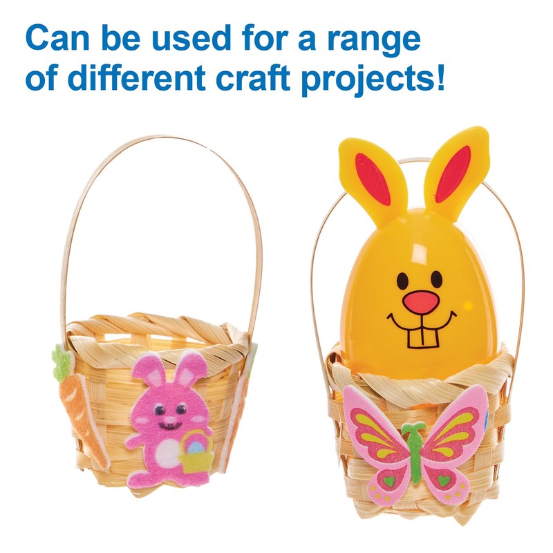 Baker Ross FX966 Mini Woven Baskets - Pack of 6,