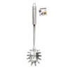Fackelmann Spaghettilöffel 32 cm OVALGRIFF, Nudellöffel aus Edelstahl, Küchenhelfer mit