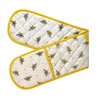 Double Oven Gloves UK Mitts Heat Resistant Mitten Heavy Duty