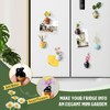 LCUHAVA Pack of 8 Mini Ceramic Vase Magnets Fridge 3D