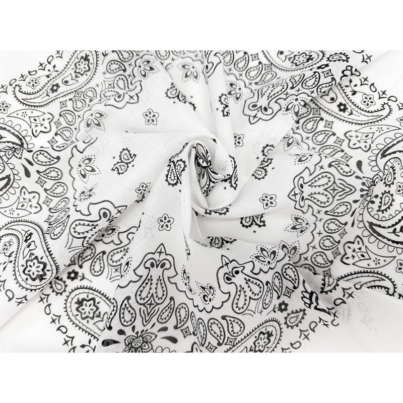 HankieWorld Single Pack Bandanas 60s Premium Cotton Soft Thin Handfeel