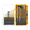 DEWALT Titanium Nitride Coated Drill Bit Set, Pilot Point, 21-Piece