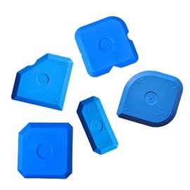 5pcs Silicone Caulking Tools Set Kit Sealant Finishing Tool Grout Scraper for Kitchen Bathroom Floor Window Sealant Sealing Sink Joint, Reuse and Replace