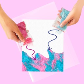 FETTIPOP Gender Reveal Magic Art Canvas Picture Girl or Boy (It's a Girl), Gender Proclamation Baby, Baby Party Decoration, Baby Shower