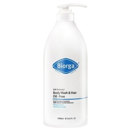 Bioga Milk Panthenol Body Wash & Hair Oil Free, 1L, 1ea / 바이오가 밀크판테놀 바디워시 & 헤어 오일프리, 1L, 1개