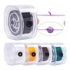 Huakaile 5 Rolls Bracelet String Kit, 0.8 mm Elastic Cord