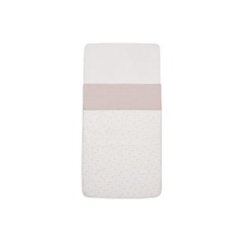 Jollein Bettlaken Kinderbett - Slub Nougat - 120x150cm - 100% Baumwolle - OEKO-TEX zertifiziert - Leinen Look - Beige