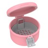 ANYLEY Leak-Proof Denture Case, Secure Lock Cleaning Box with Strainer