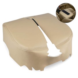 VANJING Compatible with Center Console Cover Armrest Cover Chevy GMC Avalanche Silverado Tahoe Suburban Yukon Yukon XL Sierra 2007-2013 (Leather Part Only)