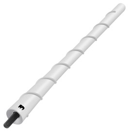 ONE250 8" inch Spiral Copper Core Antenna, Compatible with Harley Davidson Motorcycles - Street Glide, Road Glide, Road King, Electra Glide (1998-2024) - Designed for Optimized FM/AM Reception (White)