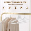 JohneyRulu Clear Plastic Hangers 20-Pack - Non-Slip Coat/Clothes Hangers with