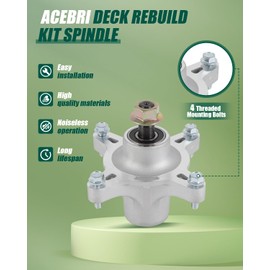 ACEBRI Deck Rebuild Kit Mower Deck Part Rebuild Kit for TIME Cutter Z Z5000 74370 74372 74373 74374 for Time Cutter SS5000 and SS5060 1 Drive Belt 3 Mower Blades 3 Idler Pulleys 3 Spindle Assembly