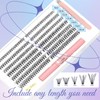 LZM Lash Clusters Natural Look Cluster Eyelash Extensions Kit with