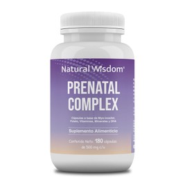NW Prenatal Complex 180 Capsulas Myo Inositol Magnesio Zinc Vitamina D, A, C, Omega 3 y Folato  Ingredientes Naturales  Gluten Free Soya Free Lacteos 