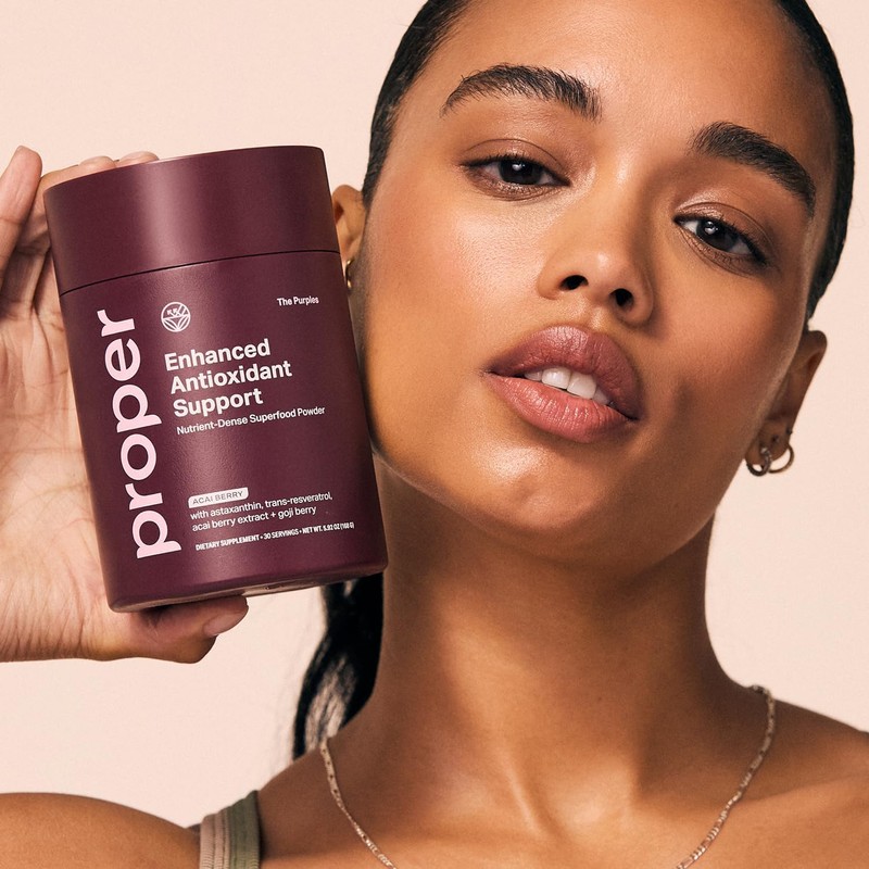 Proper, The Purples Nutrient-Dense Superfood Powder - Antioxidant Supplement and