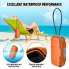 HUANLANG Portable Safe Lock Box with Combination Lock Mini Beach