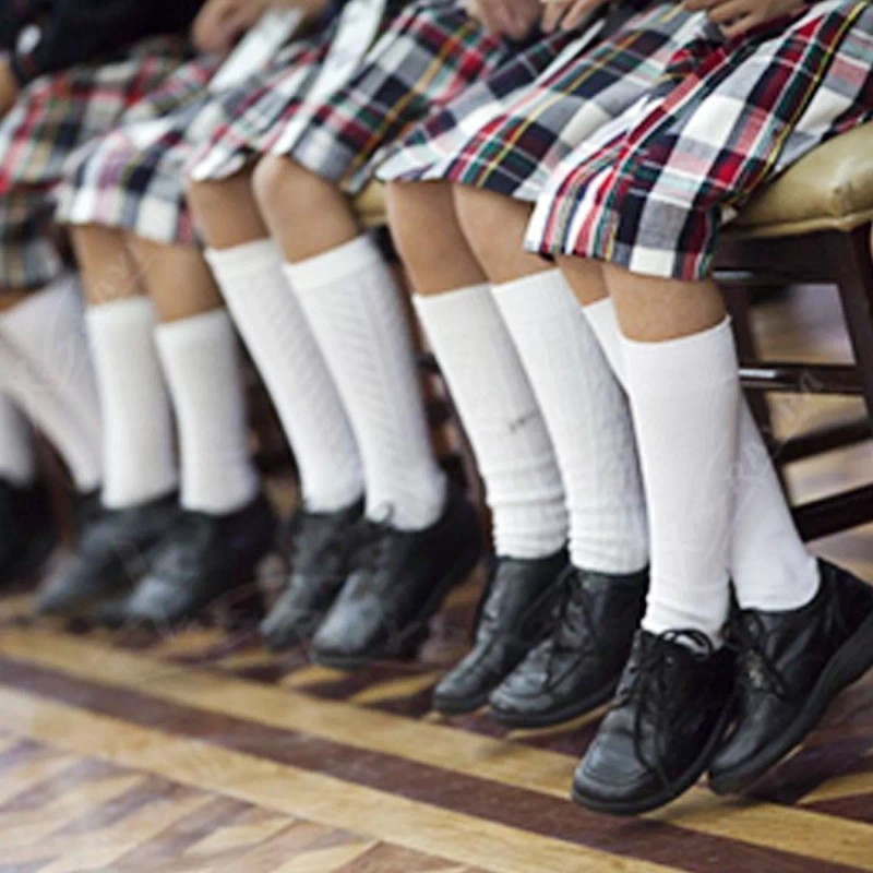 WholeShopping 12 Pares Calceta Escolar