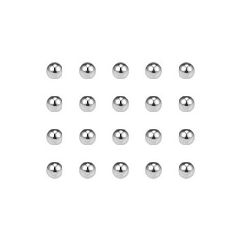 sourcing map Precision Balls 6.5mm Solid Chrome Steel G10 for Ball Bearing Keychain Wheel 50pcs