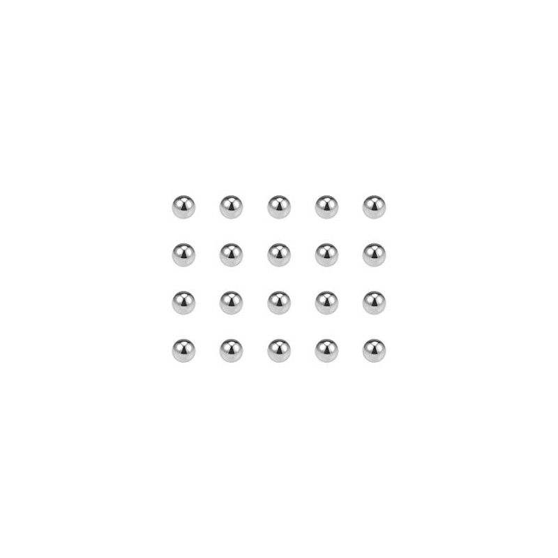 sourcing map Precision Balls 6.5mm Solid Chrome Steel G10 for