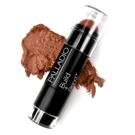 Palladio Barra de maquillaje para contornear BUILD + BLEND, maquillaje facial para un aspecto perfecto de escultura, 0.23 onzas, Amber Glow