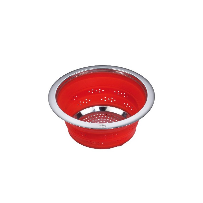 Küchenprofi Innova 2505101422 Collapsible Colander 22 cm Red