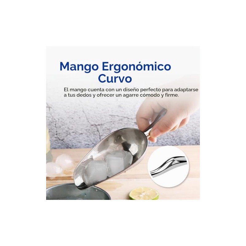 New Star Foodservice 1028508 Cuchara de Utilidad de Acero Inoxidable