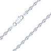 PLANETYS - Coffee Bean Chain 925 Sterling Silver Rhodium-Plated Chain