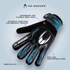 HO Soccer Game Blue Unisex Kids Goalkeeper Gloves, Black/Blue, Size