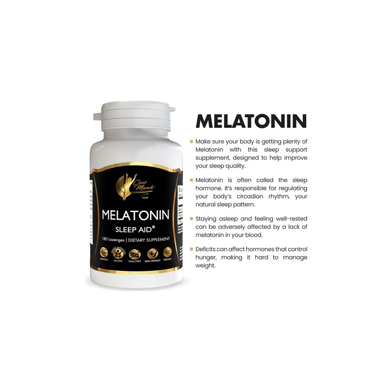 Cocó March Melatonina Masticable 3mg 180 Tabletas