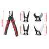 5 in 1 Pliers Set Steel Multifunctional Interchangeable Head Pliers