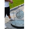 36" Stainless Steel Manhole Lifting Tool - 10MM Thick Triangular