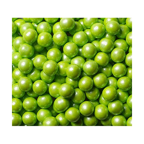 Shimmer Lime Green Sixlets - 2 lb