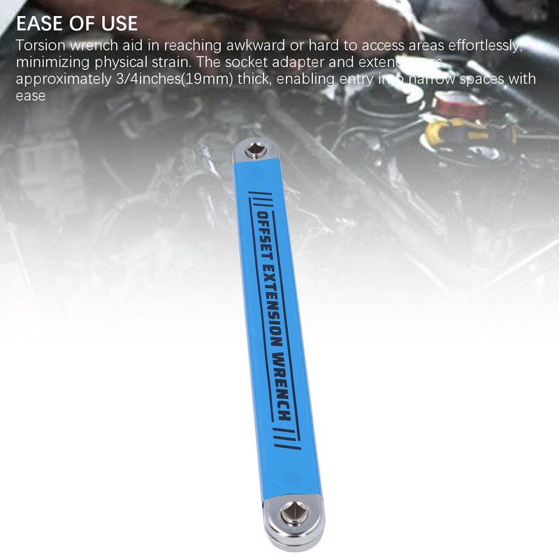 Offset Extension Wrench Set Impact Multifunctional with 1/2in 1/4in 3/8in