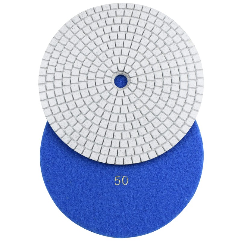 Konfor 7 Step 7" Wet Diamond Polishing Pads Abrasive Set,