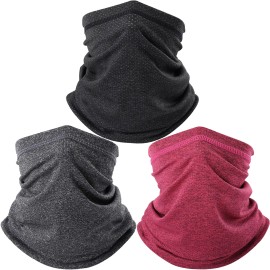 Unbranded Neck Gaiter Bandana Face Mask Sun Cooling Scarf Gator Cover Head for Men Women - Black