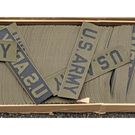 1 Vintage OD US Army Branch Tape Military Uniform Patch Name Tab Insignia USGI