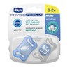 Chicco Chupón Physio Micro Azul SIL 0-2M - 2UN