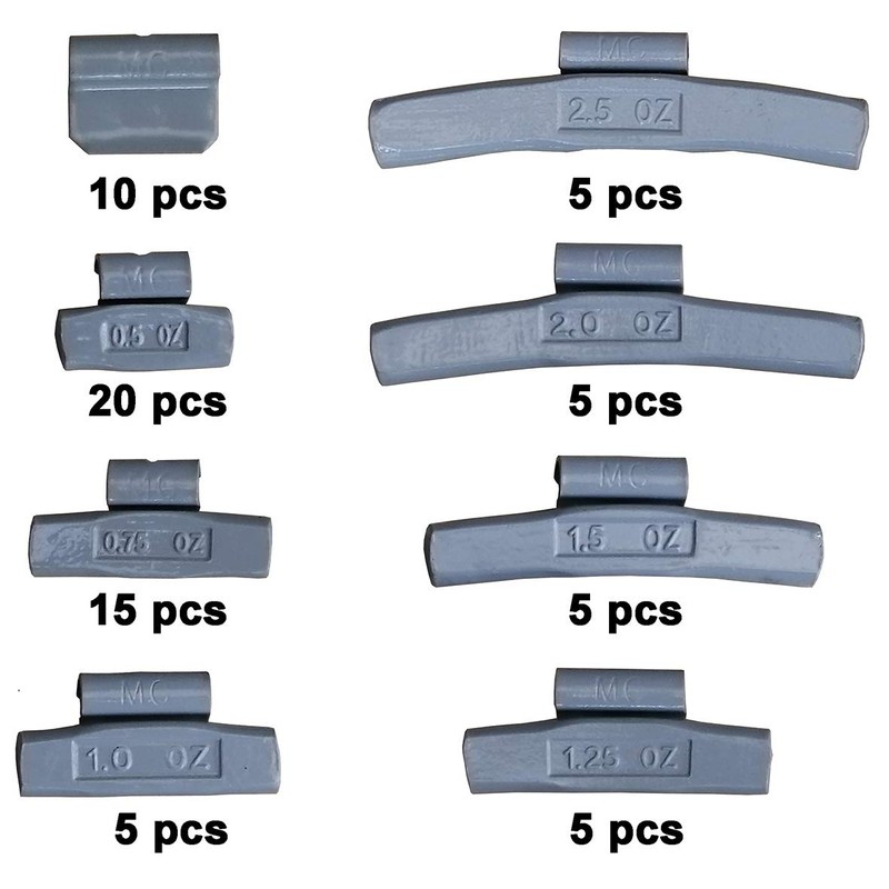 Harzole MC-70M Style Wheel Weight Kit 70pcs
