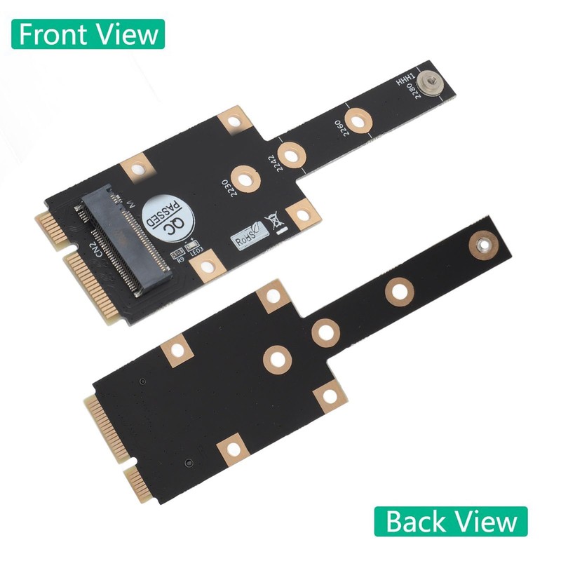 M.2 NGFF NVME SSD Adapter, Mini PCIE to M.2 M