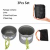 HomeCraft Camping Cookware Mess Kit Lightweight – Durable Space-Saving Construction