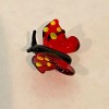 Ganz World Miniature Mini Glass Collectible Figurine RED BUTTERFLY 1"